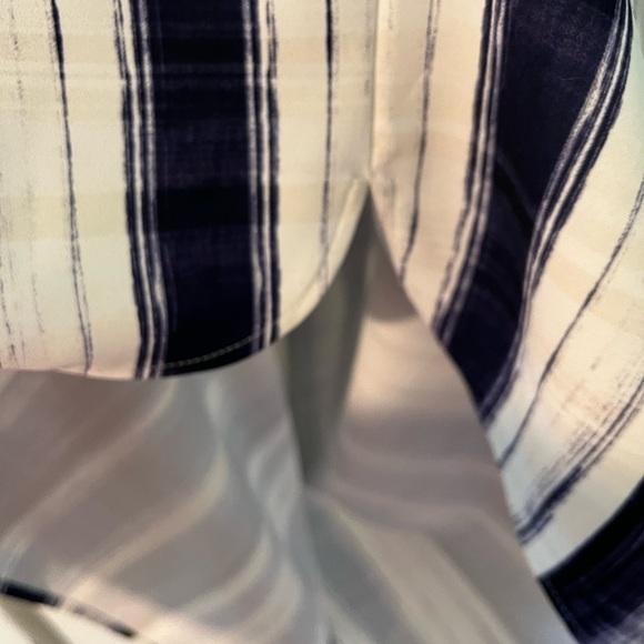 Vince Brush Stroke Split Neck Tunic Dress - Picture 6 of 8